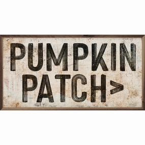 Pumpkin Arrow Wood Framed Print 