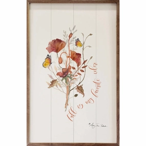 Pumpkins Spice Favorite Color Wood Framed Print 