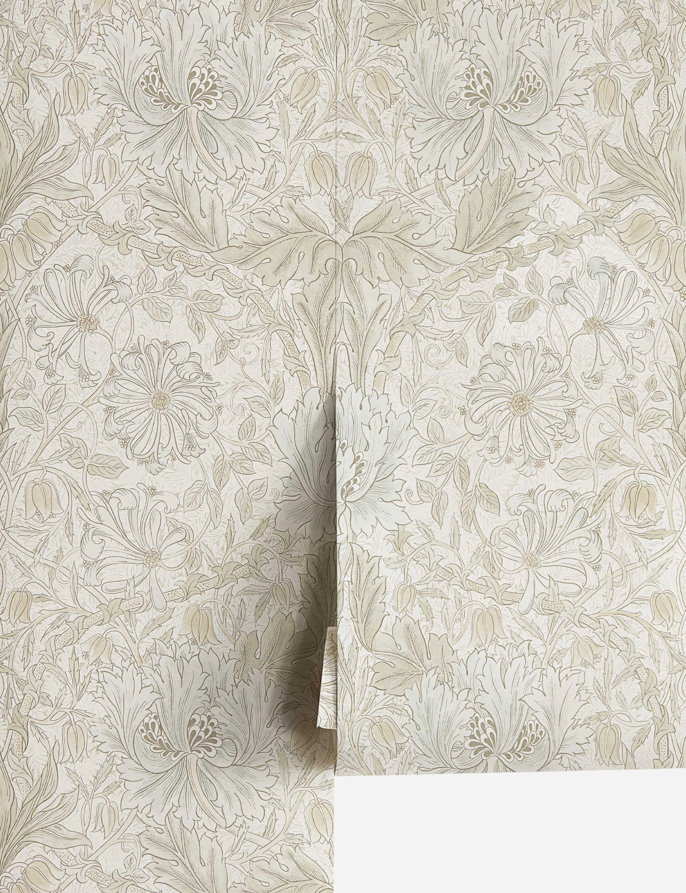 Pure Honeysuckle & Tulip Wallpaper by Morris & Co.