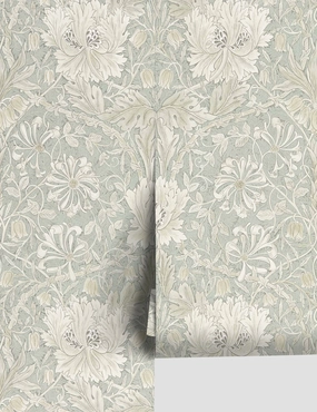 Pure Honeysuckle & Tulip Wallpaper by Morris & Co. 