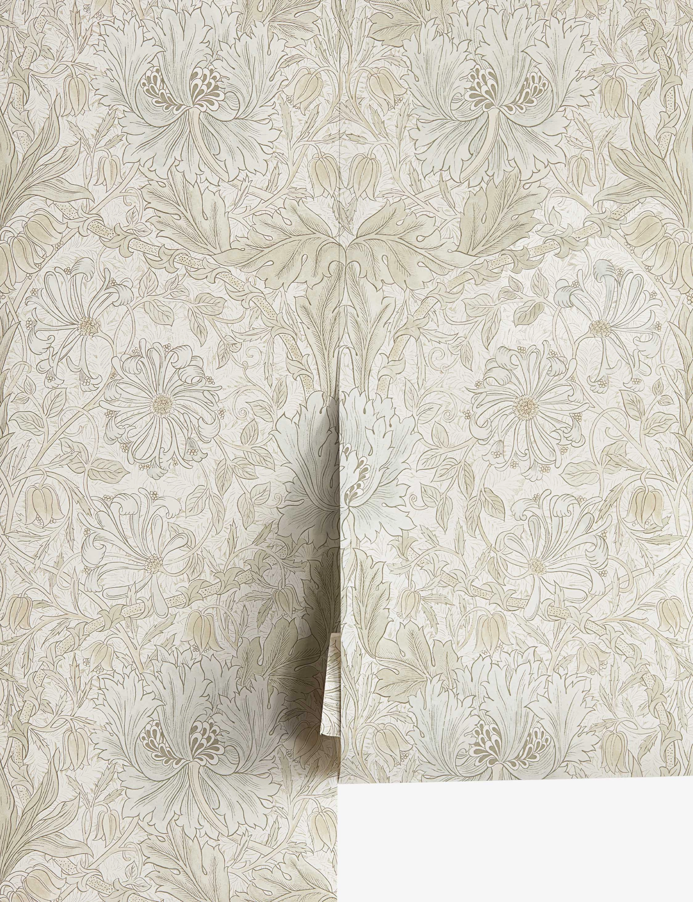 Pure Honeysuckle & Tulip Wallpaper by Morris & Co.
