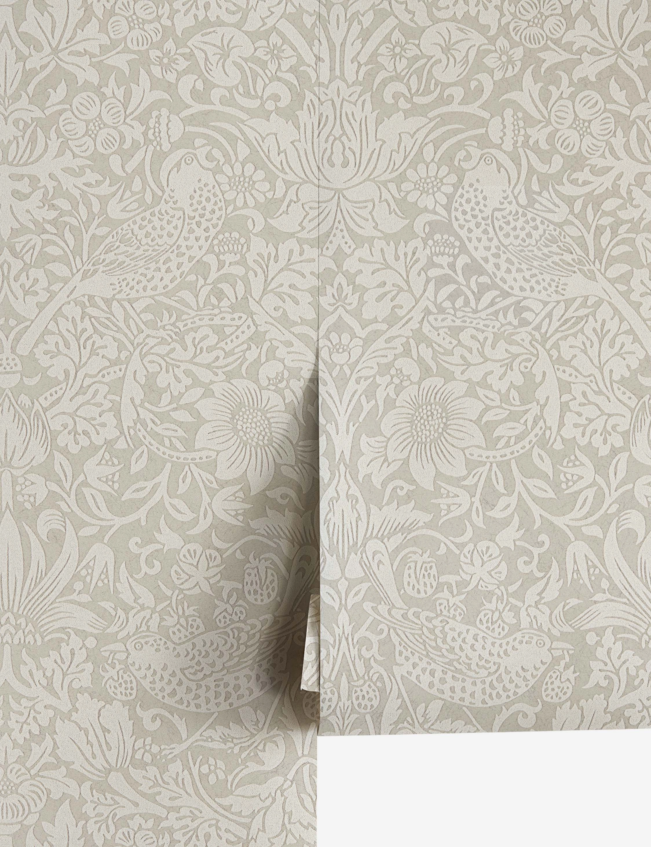 Pure Strawberry Thief Wallpaper by Morris & Co.
