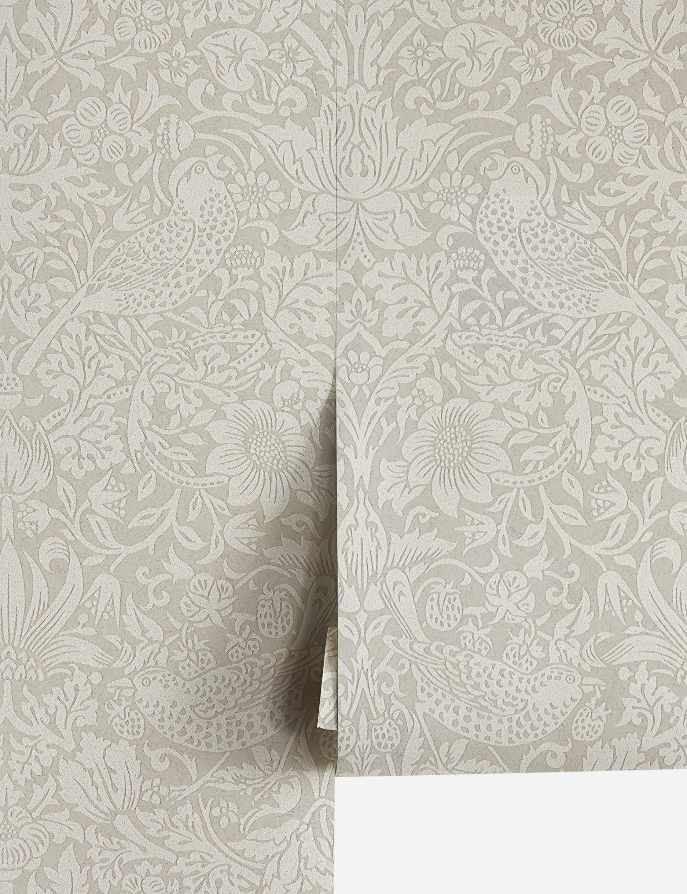 Pure Strawberry Thief Wallpaper by Morris & Co.