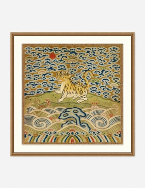 Rank Badge with Tiger Wall Art 