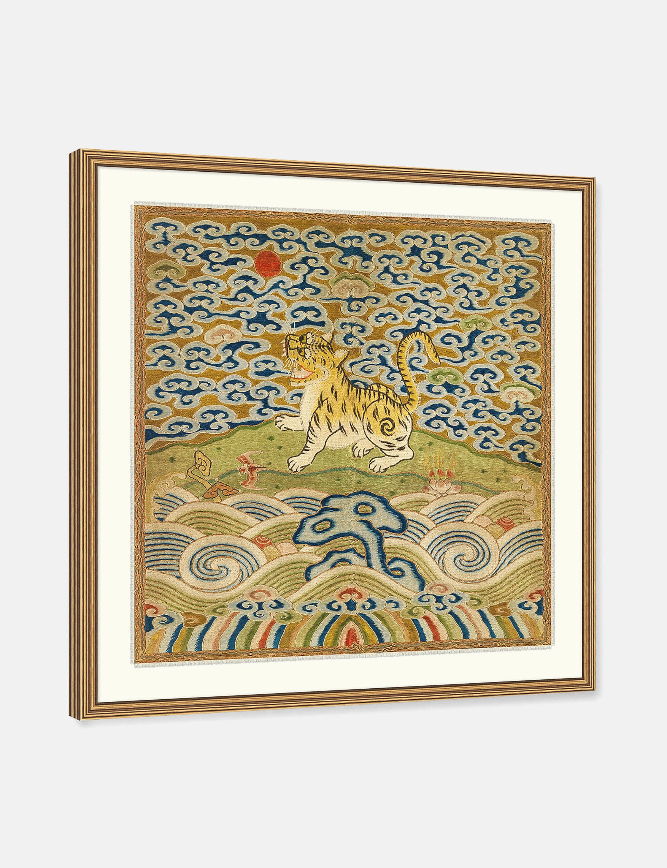 Rank Badge with Tiger Wall Art