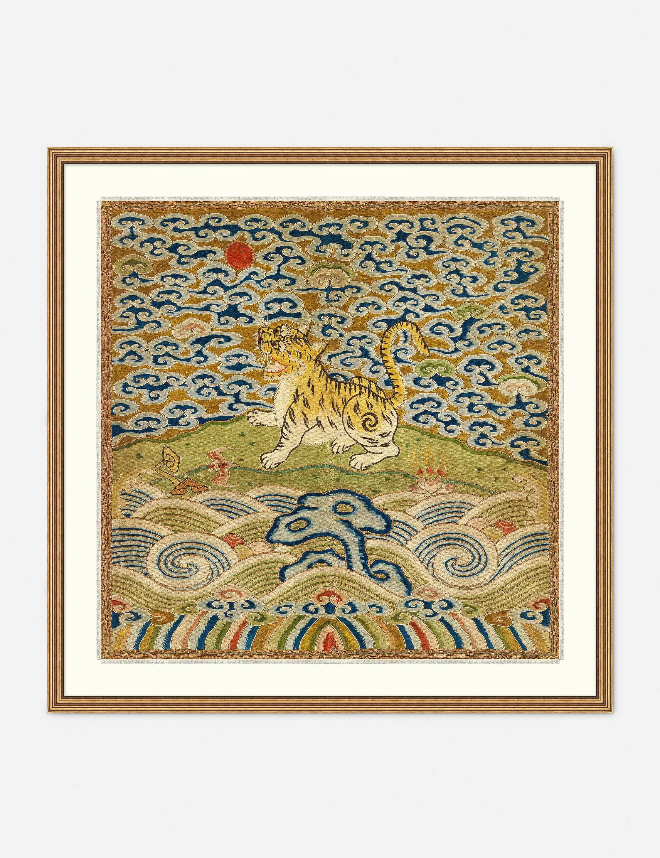 Rank Badge with Tiger Wall Art 