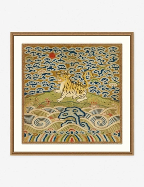 Rank Badge with Tiger Wall Art 