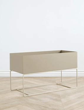 Ravine Planter Pot, Taupe - Large by Ferm Living -  - 