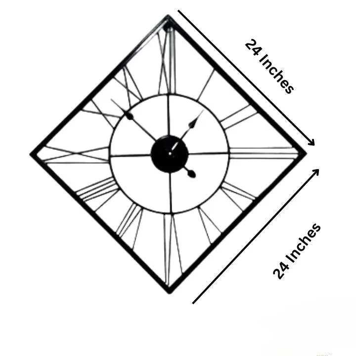 RECTENGLE SHARP WALL CLOCK