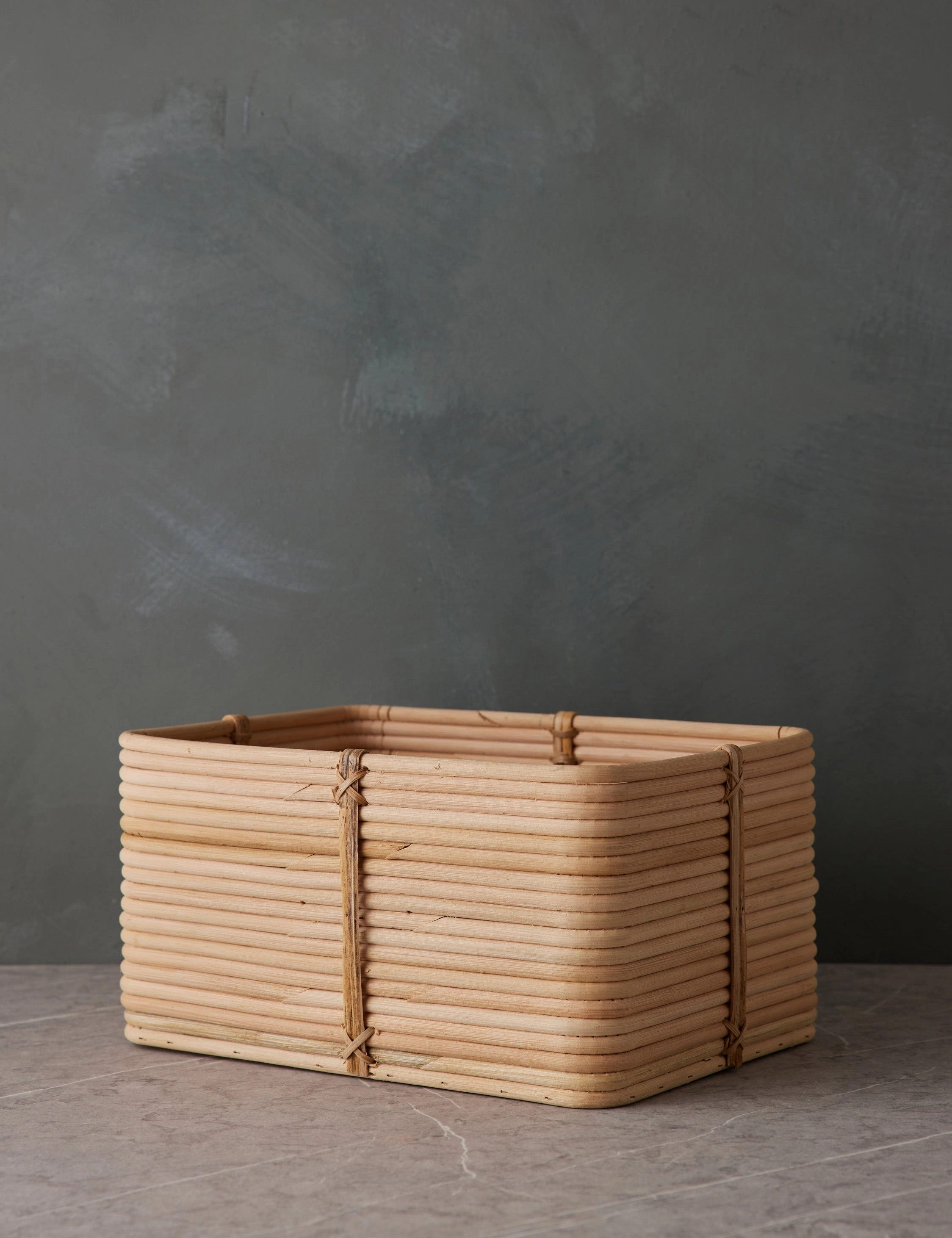 Reeded Rattan Basket by NEAT Method