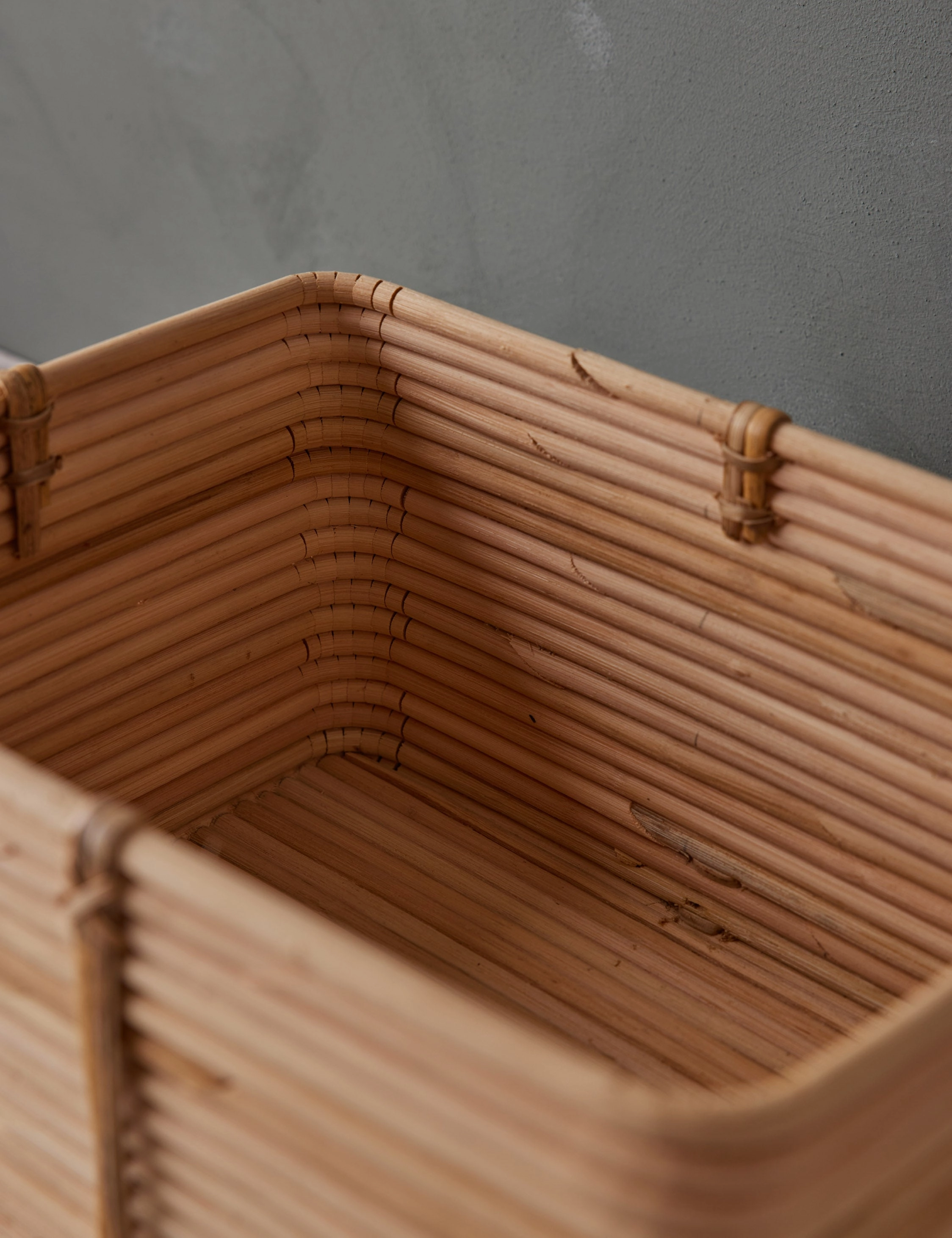 Reeded Rattan Basket by NEAT Method