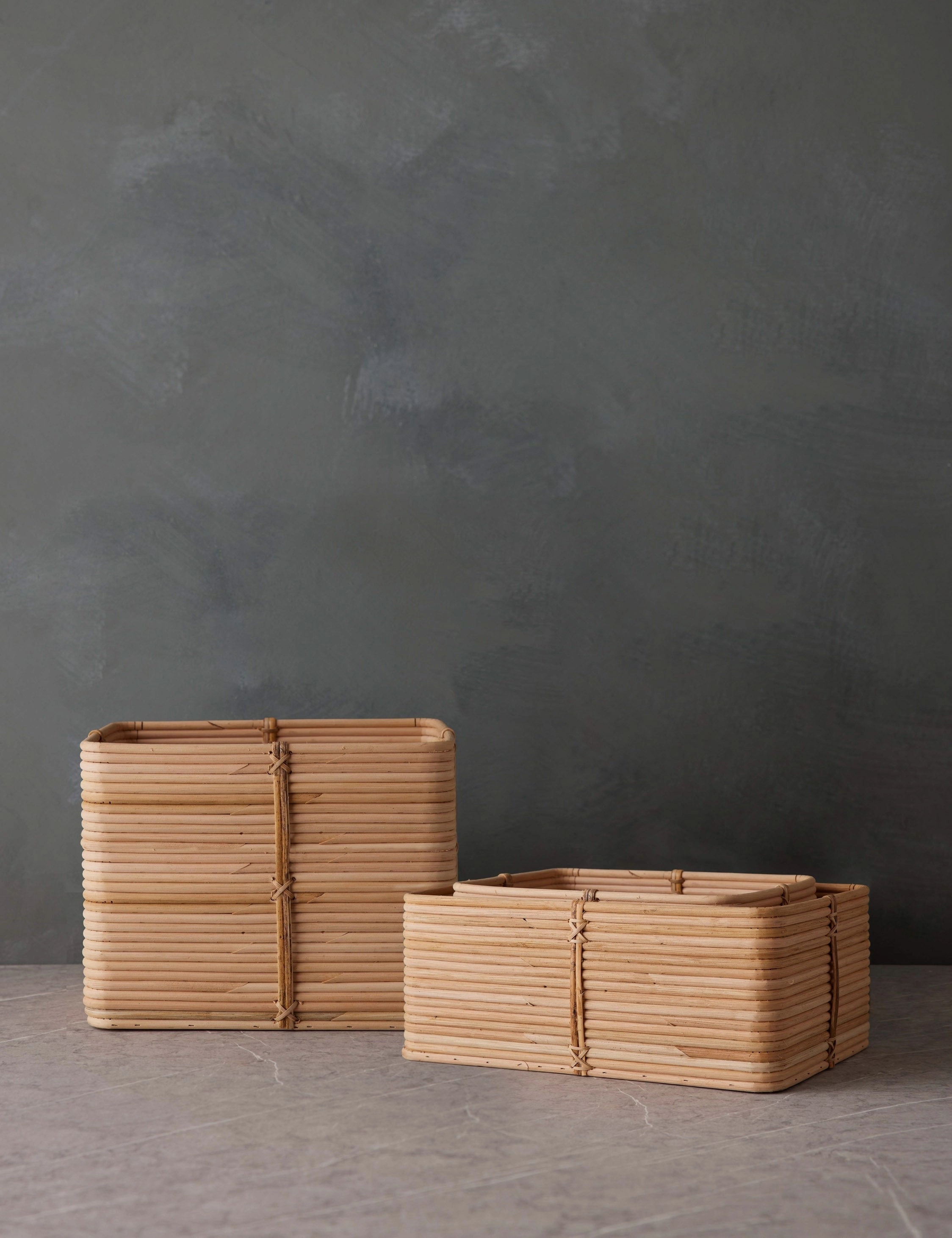 Reeded Rattan Basket by NEAT Method