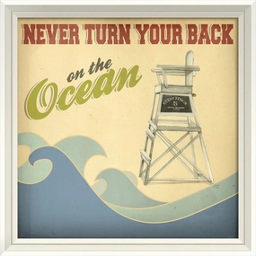 Retro Coastal Advertisement Art Print 