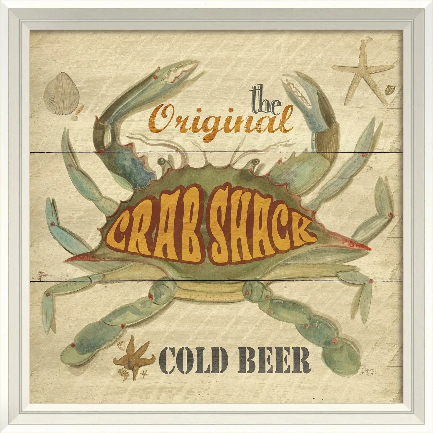 Retro Coastal Advertisement Art Print