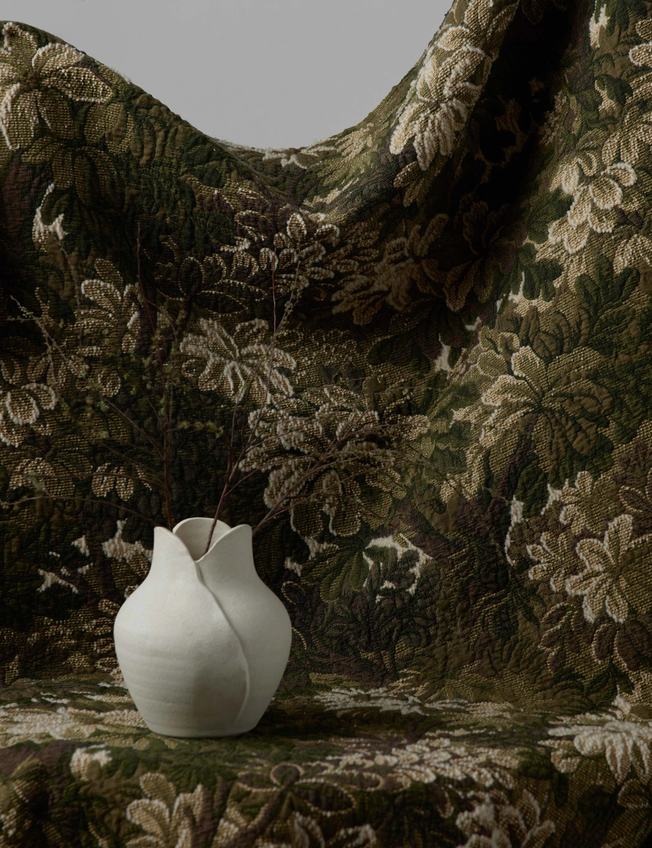 Ridge Edge Cotton-Blend Fabric by Scalamandr 