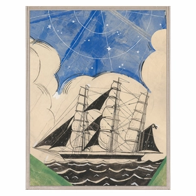 Robert Bonfils Archive, Sailboat at Sea 