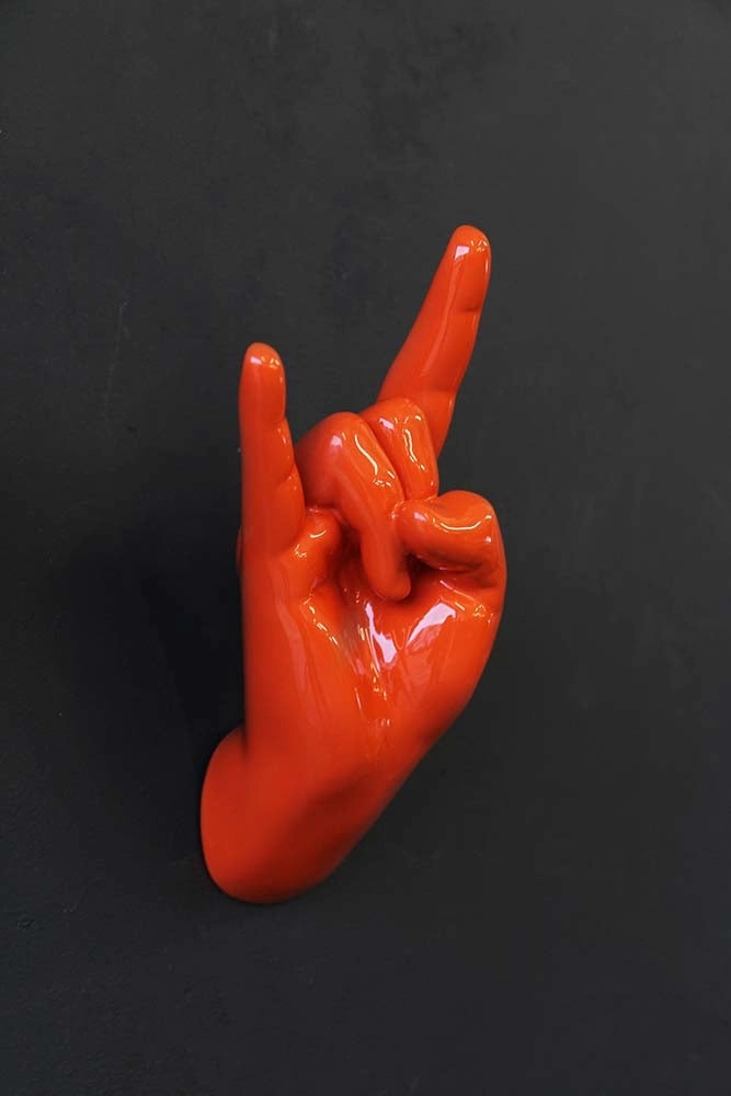 Rock On Hand Wall Art & Coat Hook 