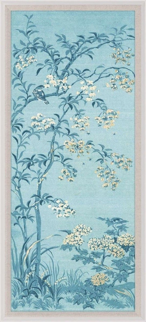 Rococo Gold & Blue Panel 1 Wall Art 
