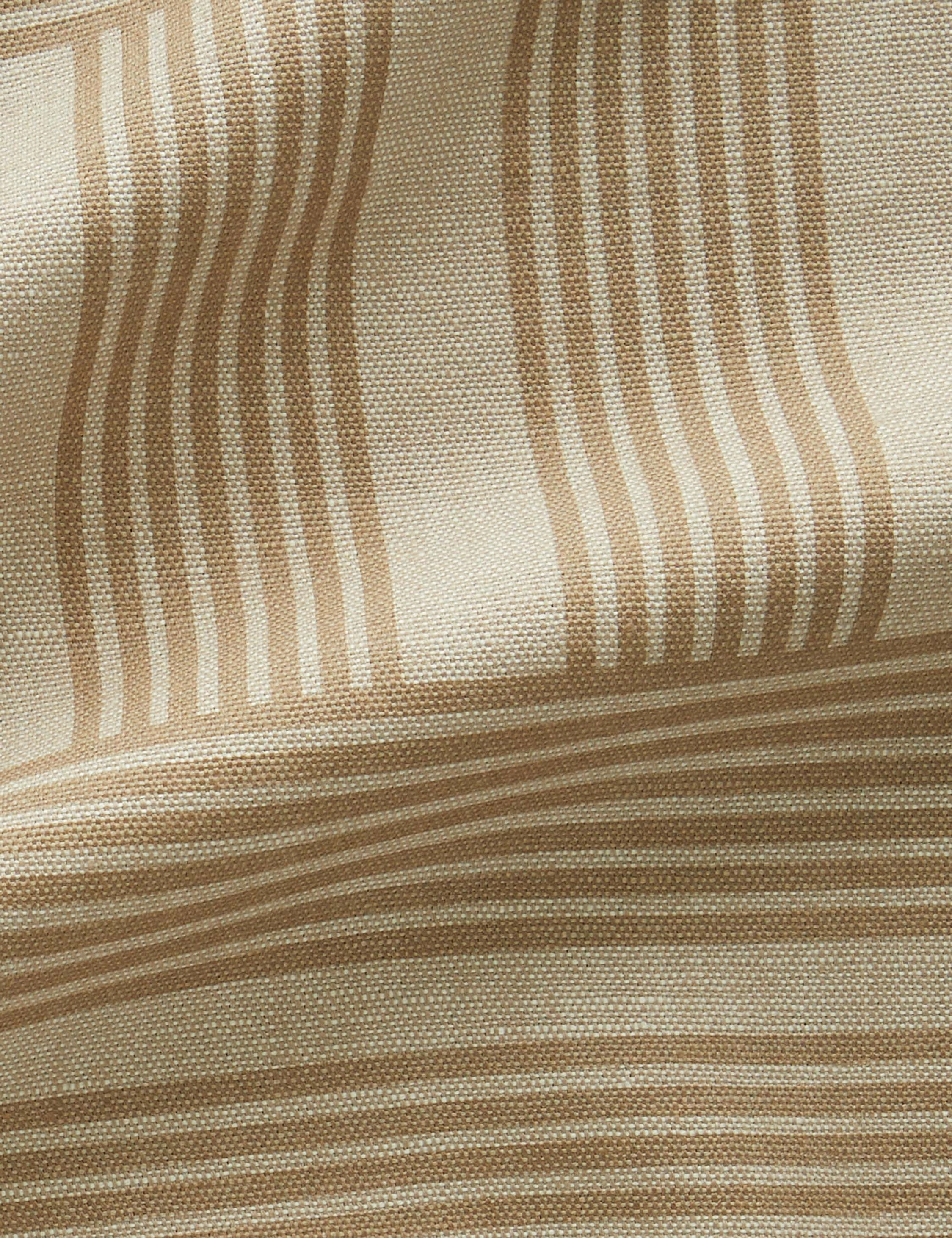 Roman Holiday Grid Flax Linen Fabric by Wallshoppe