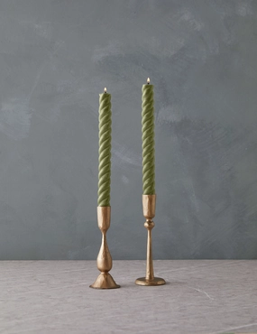 Rope Taper Candles (Set Of 2) by Greentree Home 