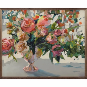 Roses By Jenny Westenhofer Wood Framed Print 