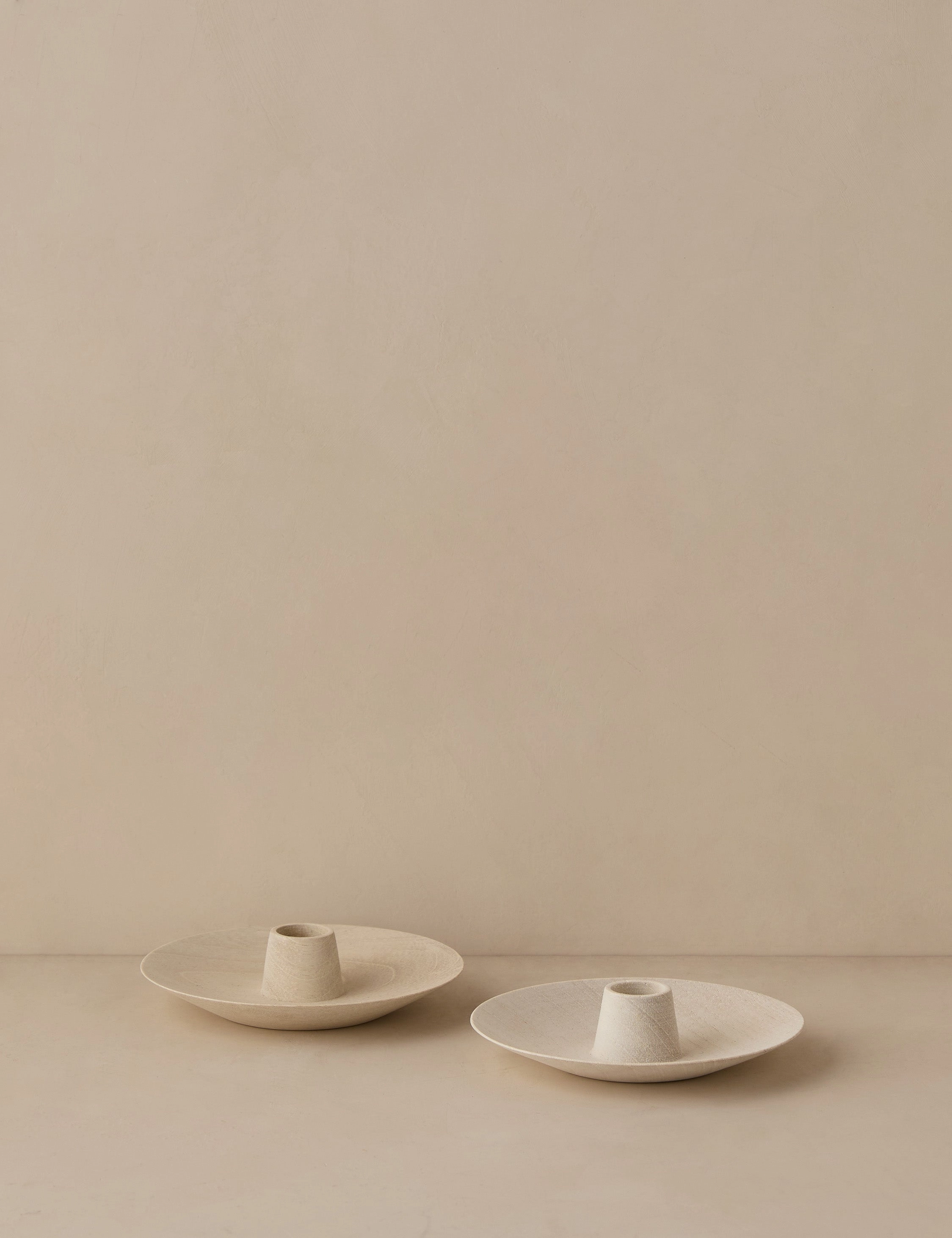 Round Taper Holders (Set of 2) by Itza Wood 