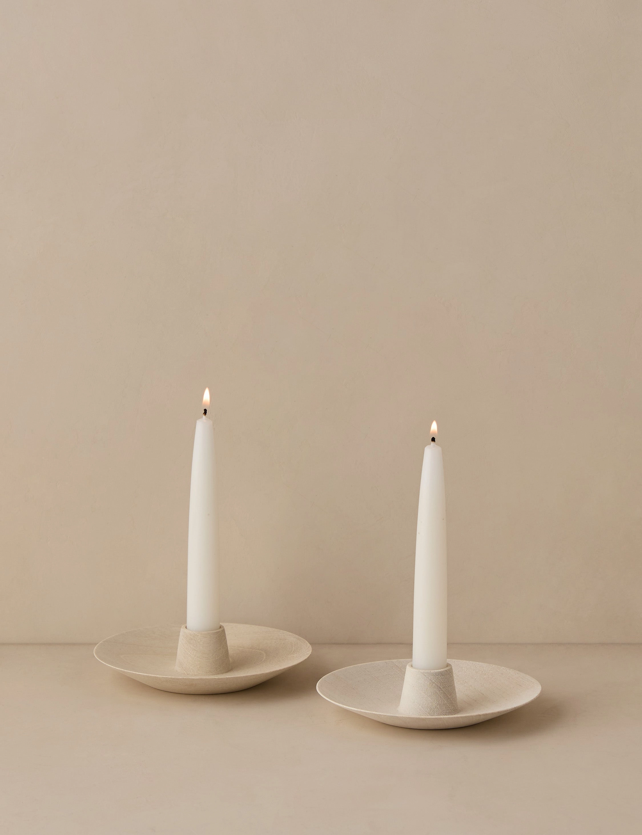 Round Taper Holders (Set of 2) by Itza Wood