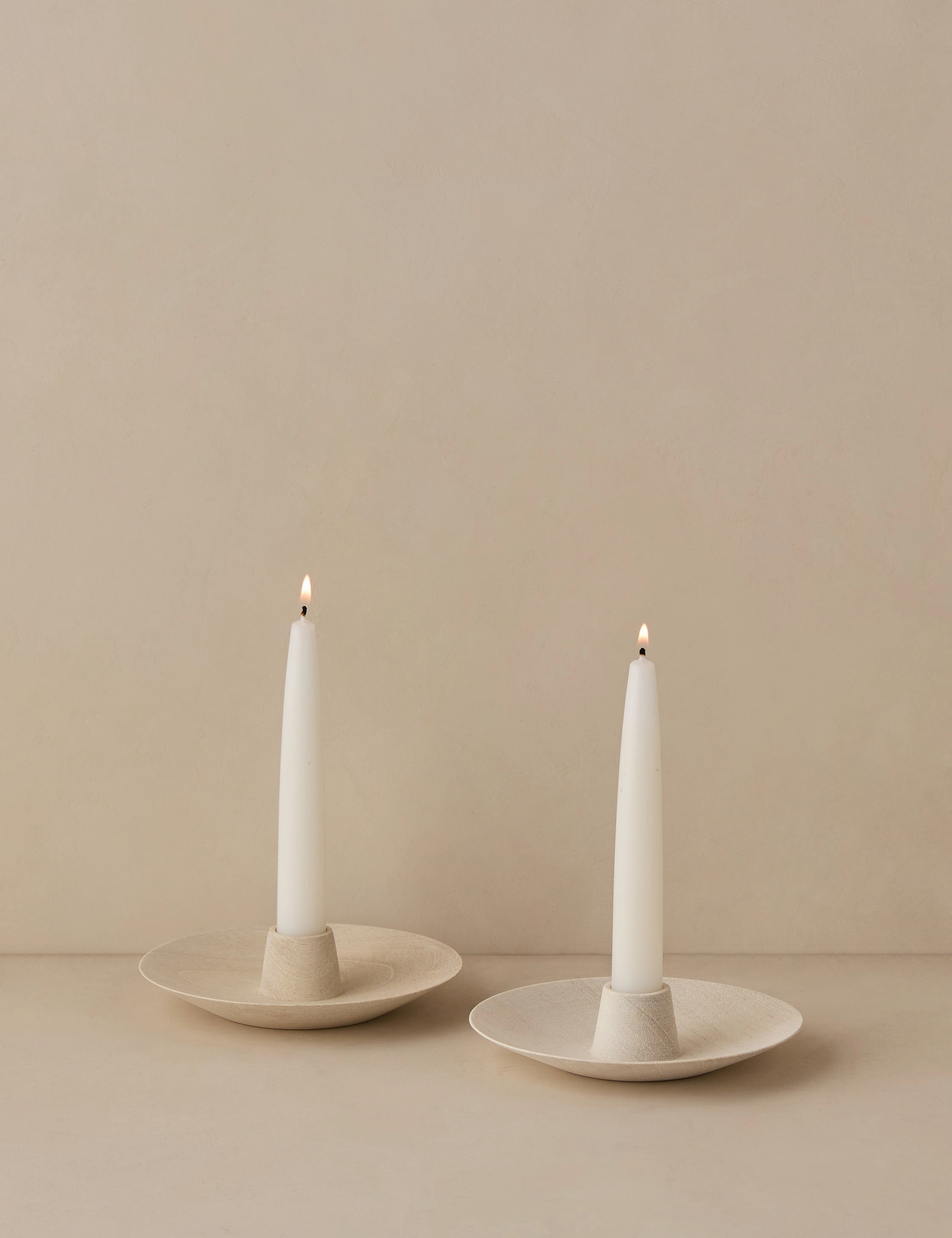 Round Taper Holders (Set of 2) by Itza Wood