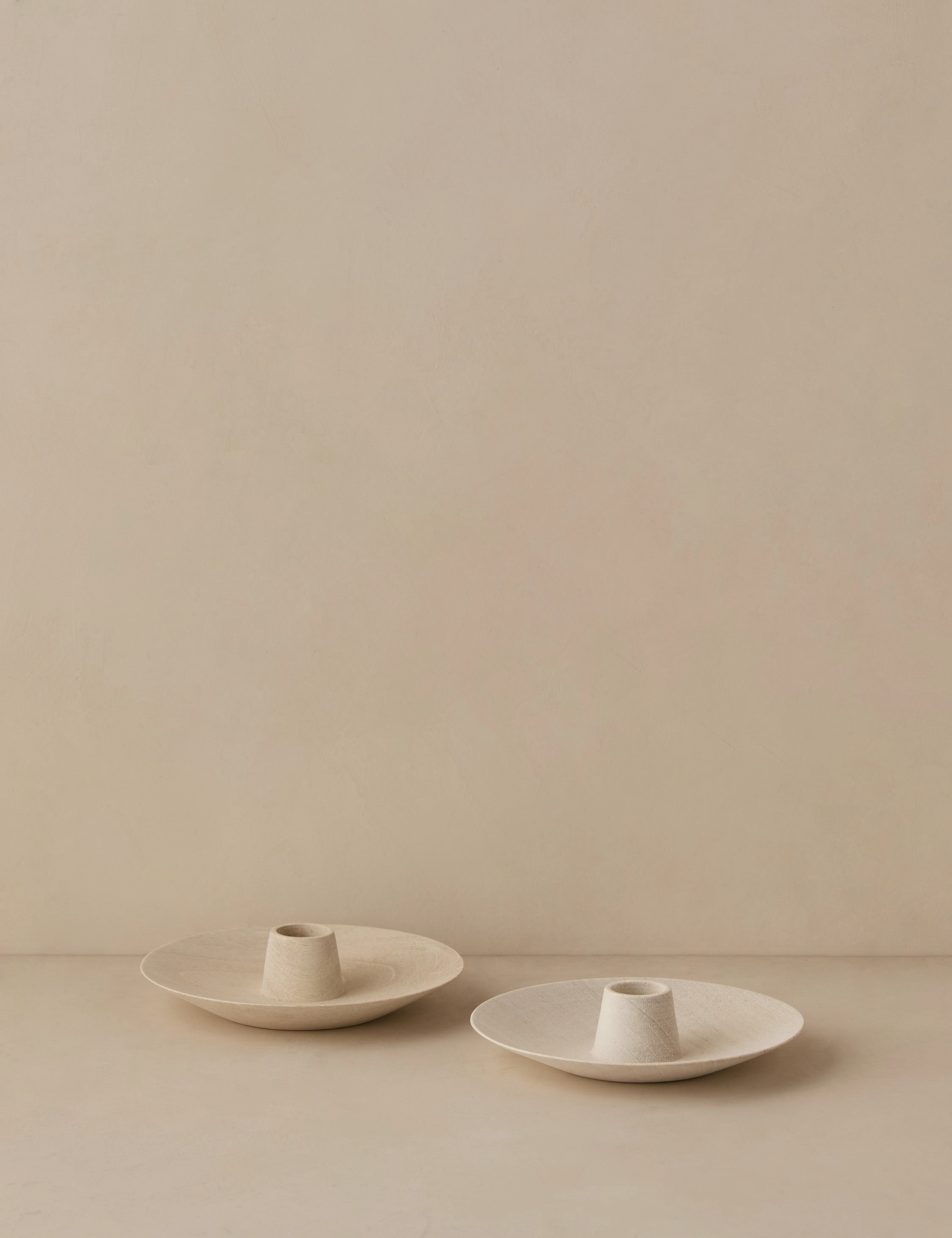 Round Taper Holders (Set of 2) by Itza Wood 