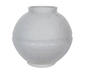 Rustic White Ribbon Jar 