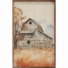 Rustic Barn Wood Framed Print 