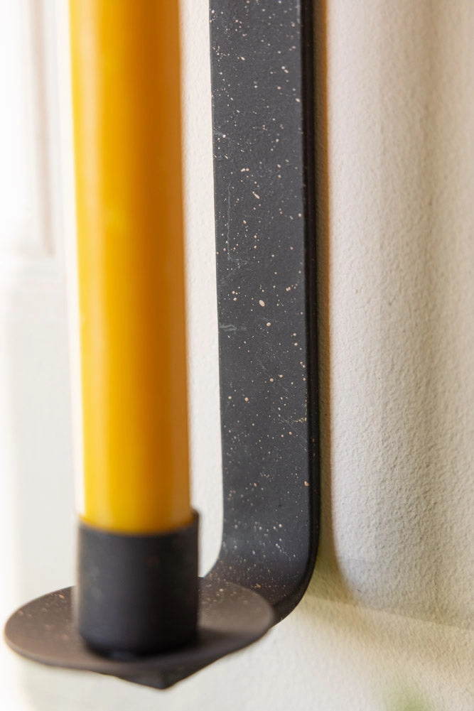 Rustic-Style Candlestick Wall Sconce
