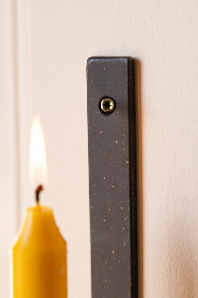 Rustic-Style Candlestick Wall Sconce