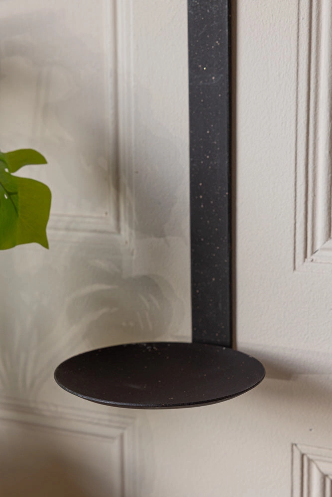 Rustic-Style Pillar Candle Wall Sconce