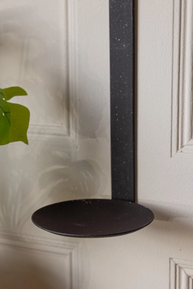 Rustic-Style Pillar Candle Wall Sconce