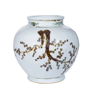 Rusty Brown Weeping Plum Jar Medium 
