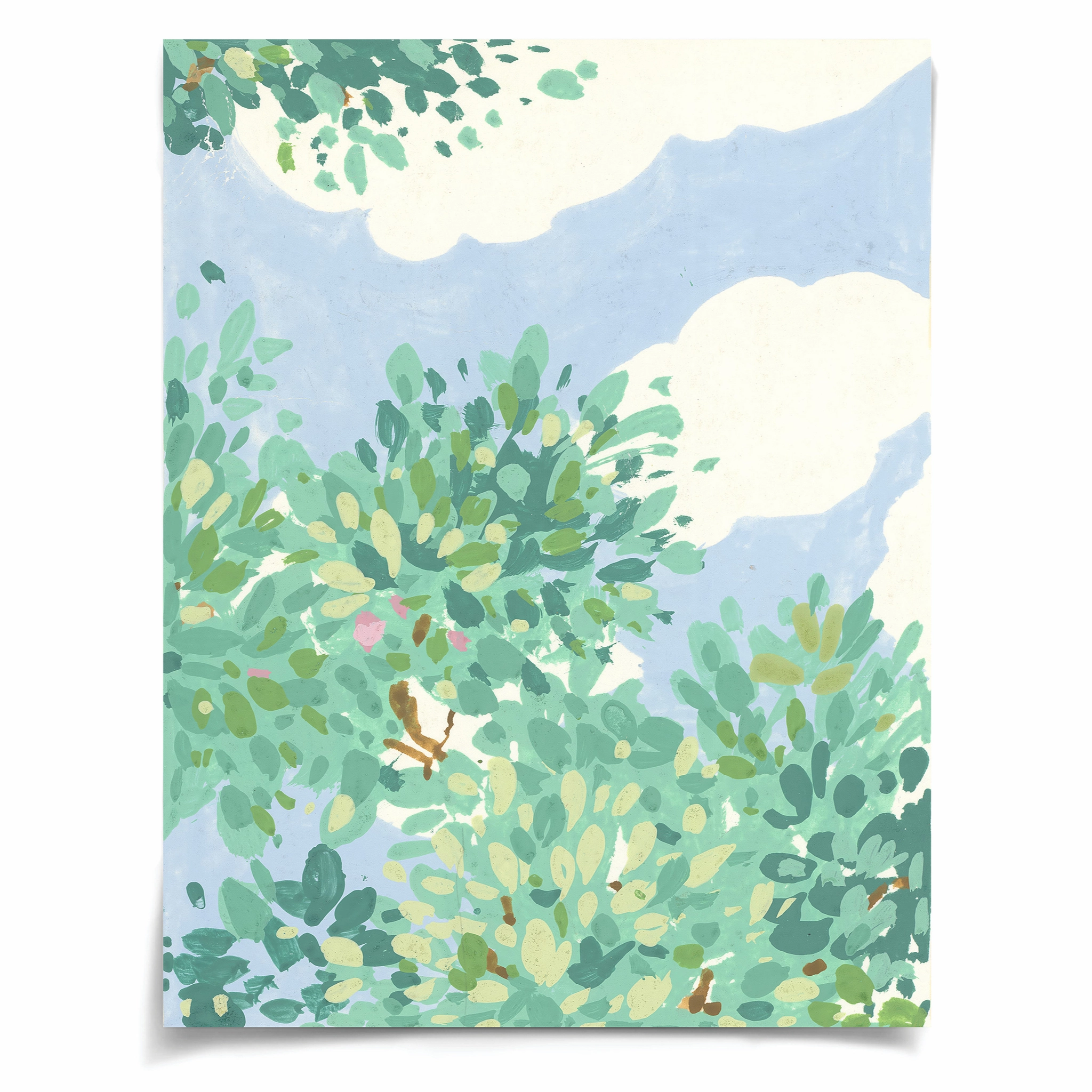 Saint-Fiacre Archive, Trees and Clouds