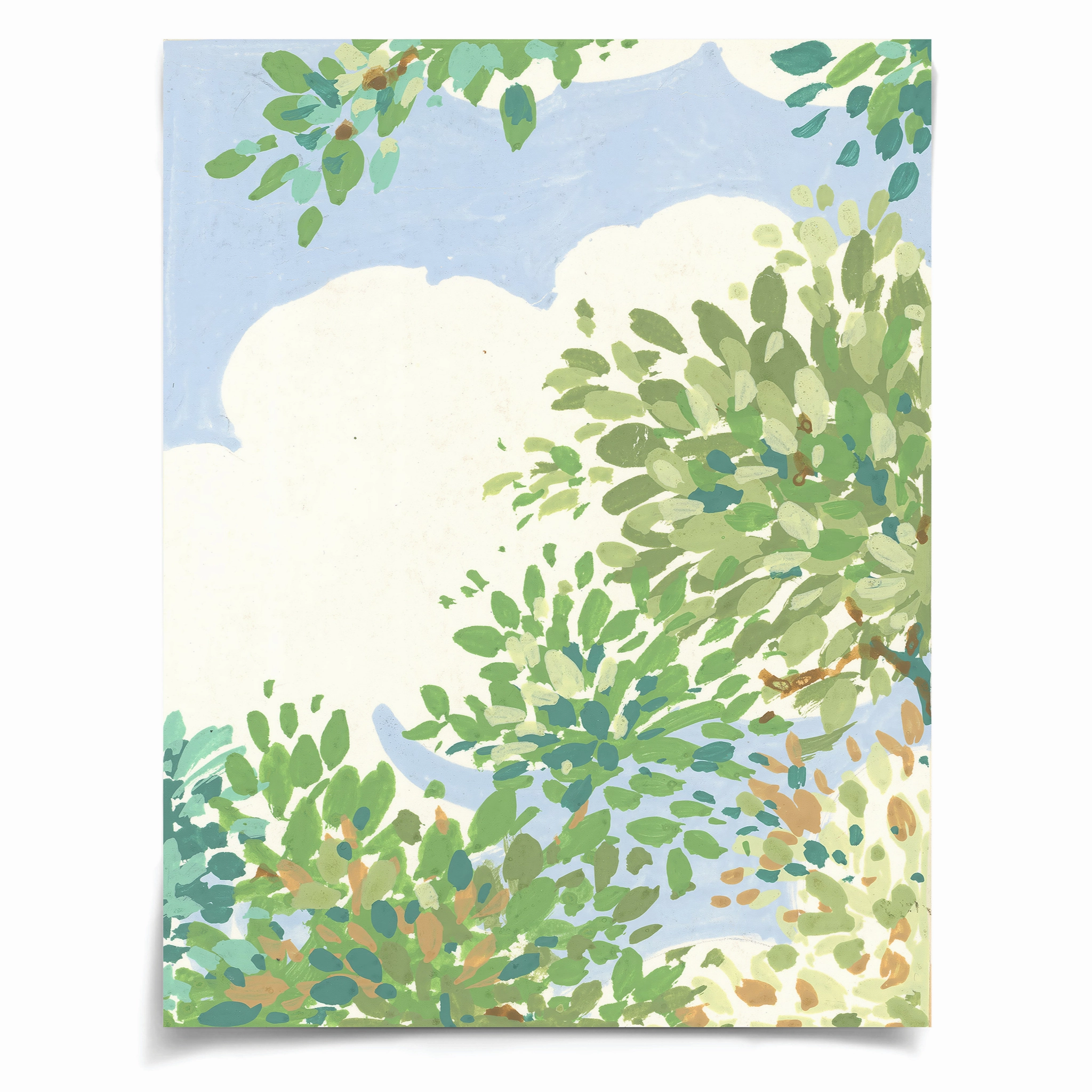 Saint-Fiacre Archive, Trees and Clouds