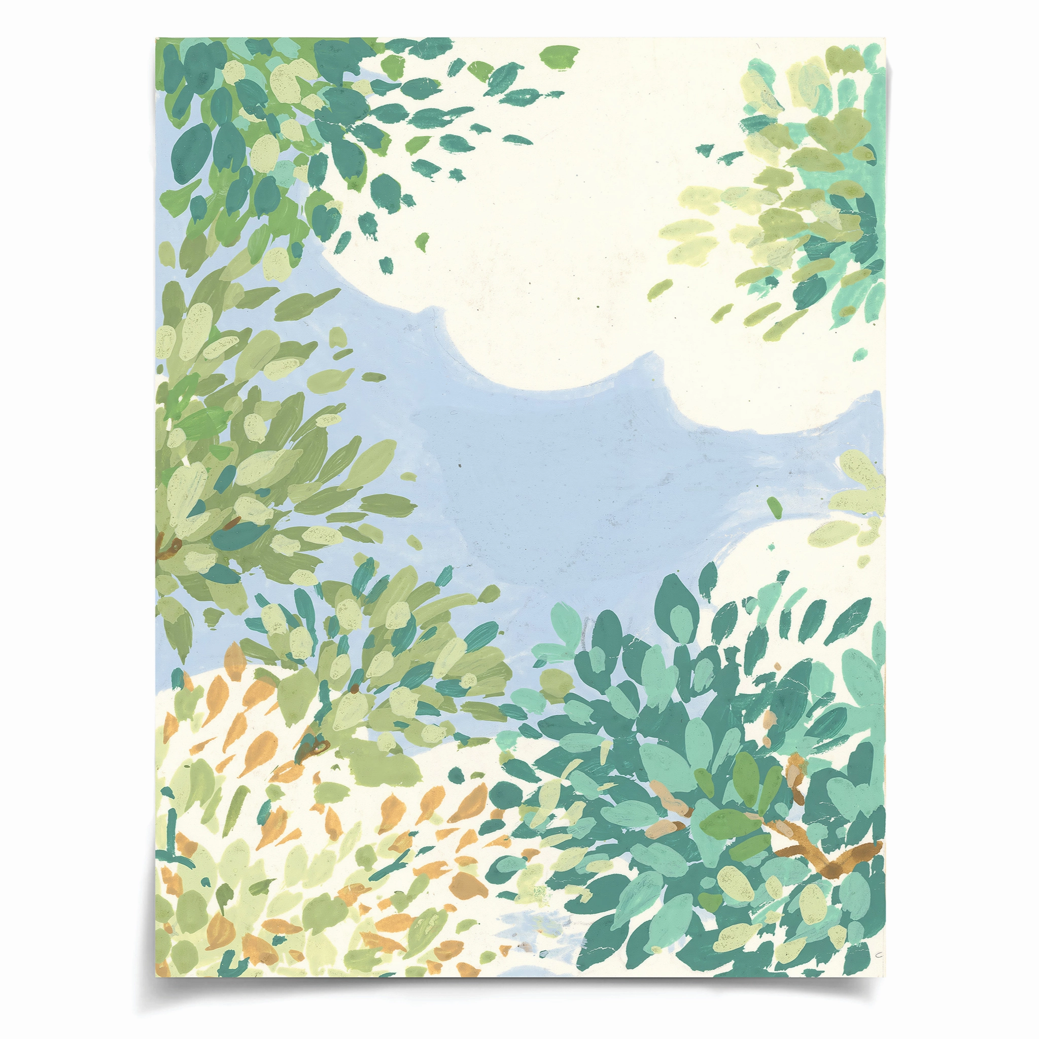Saint-Fiacre Archive, Trees and Clouds
