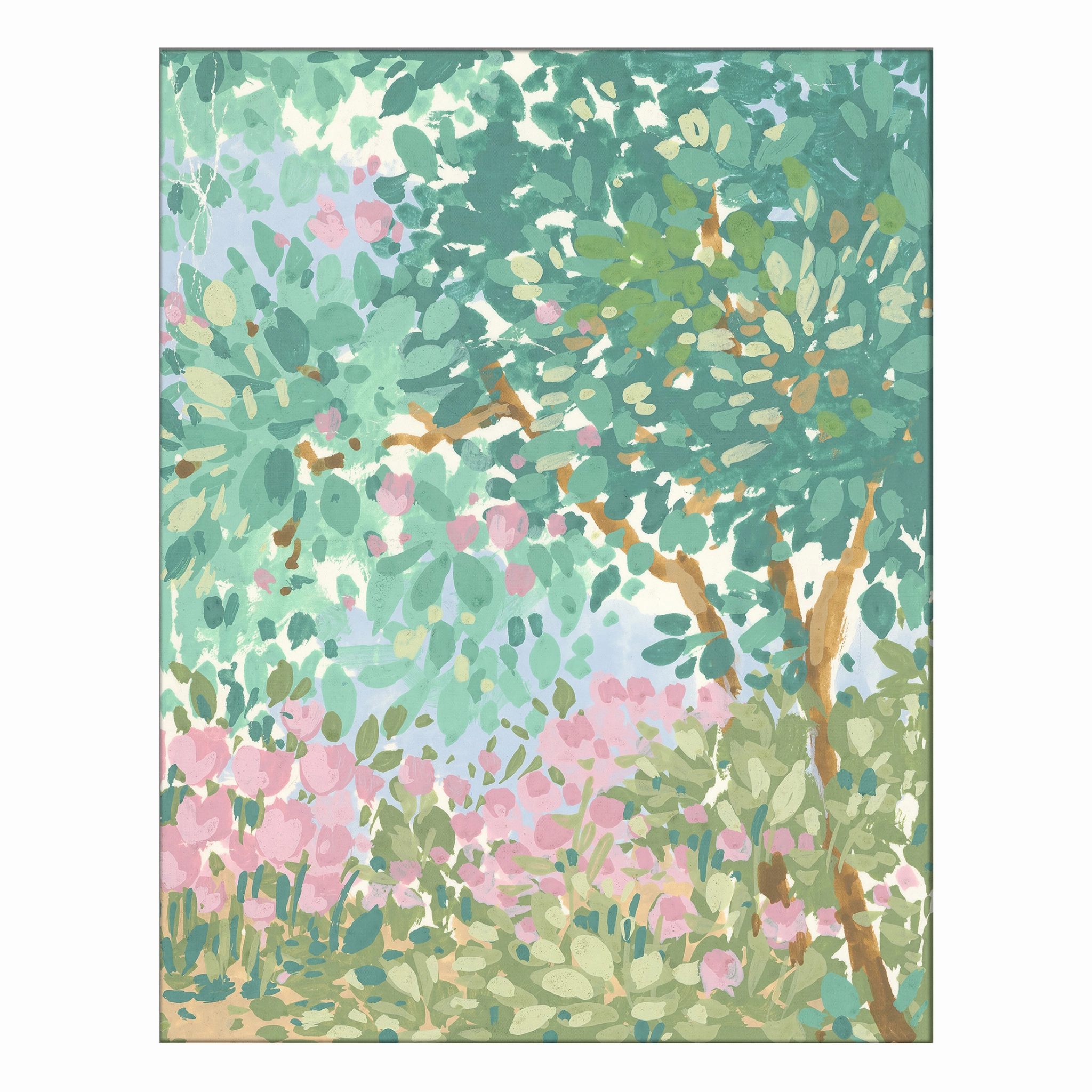 Saint-Fiacre Archive Watercolor Garden
