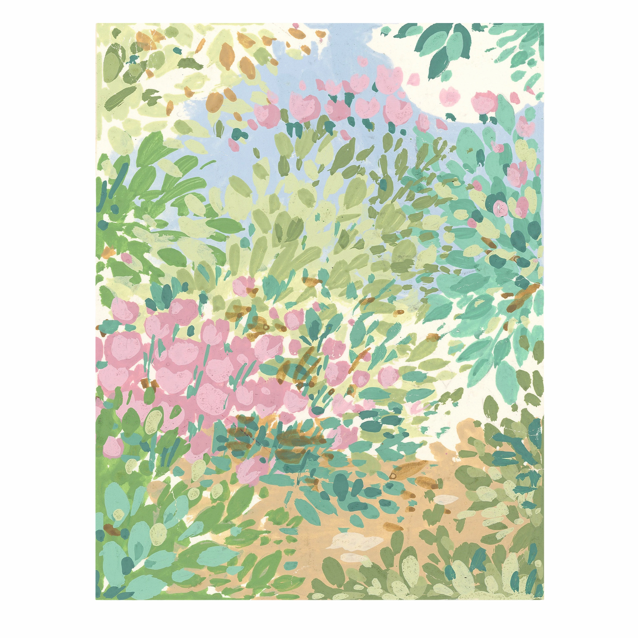 Saint-Fiacre Archive Watercolor Garden