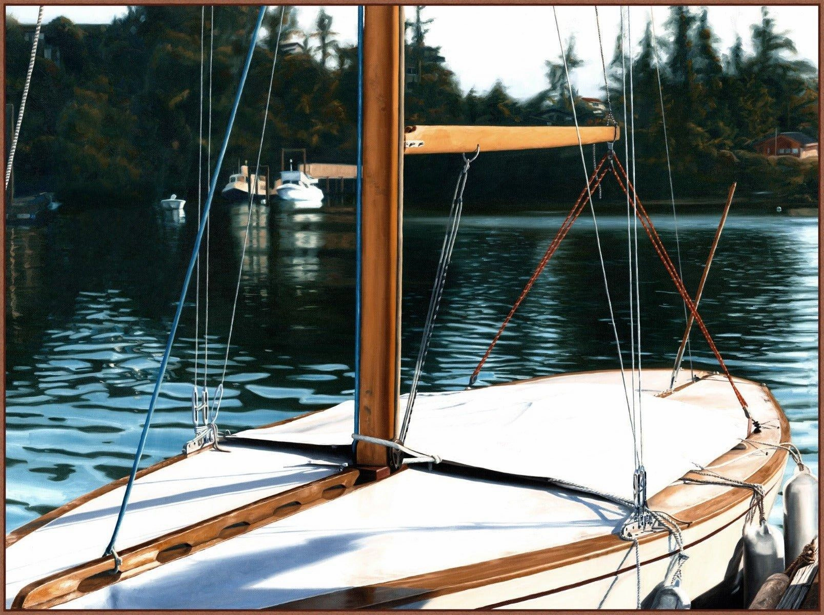 Saturday Afternoon Boat Framed Wall Art 