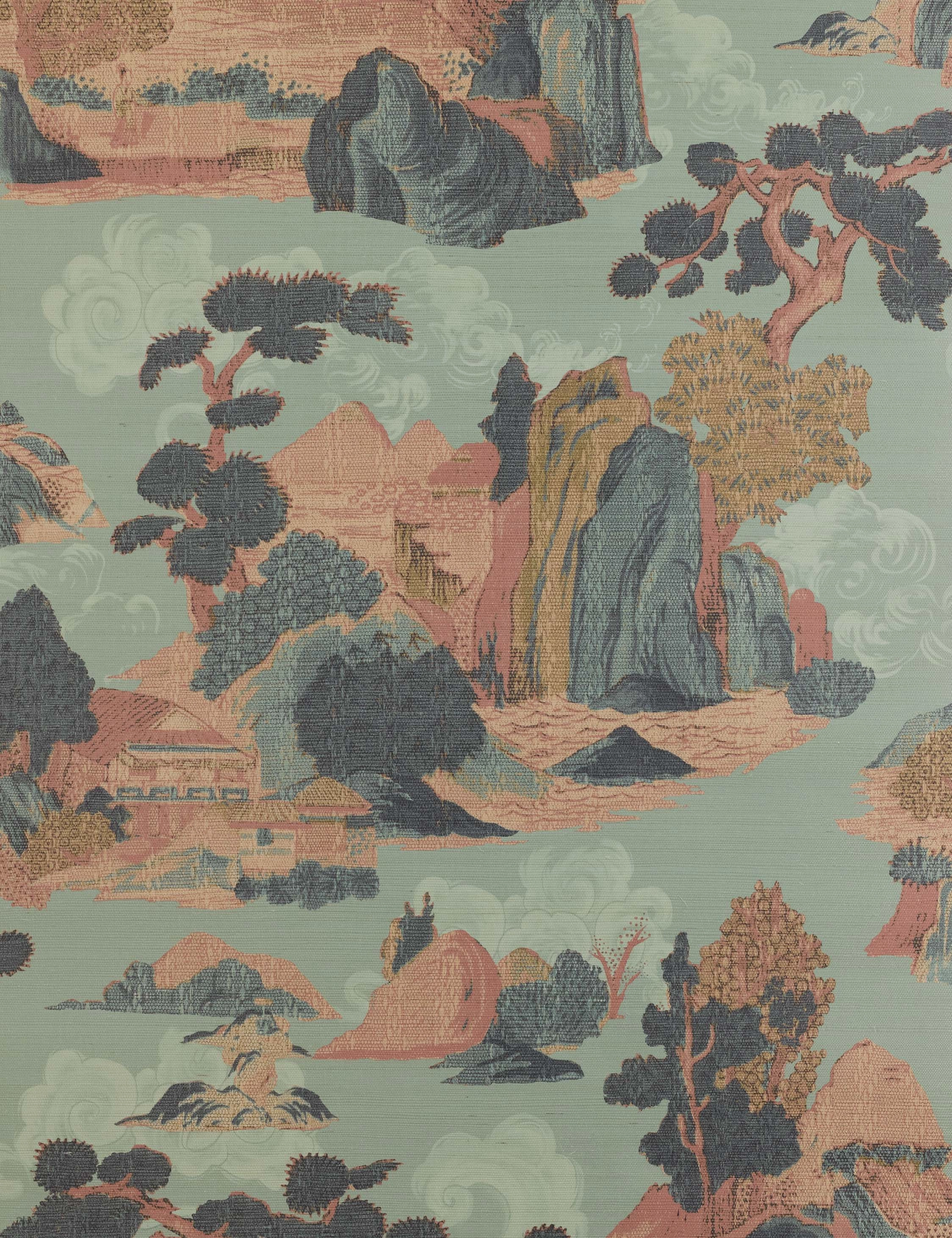 Scenic Landscape Grasscloth Wallpaper by Aimee Song