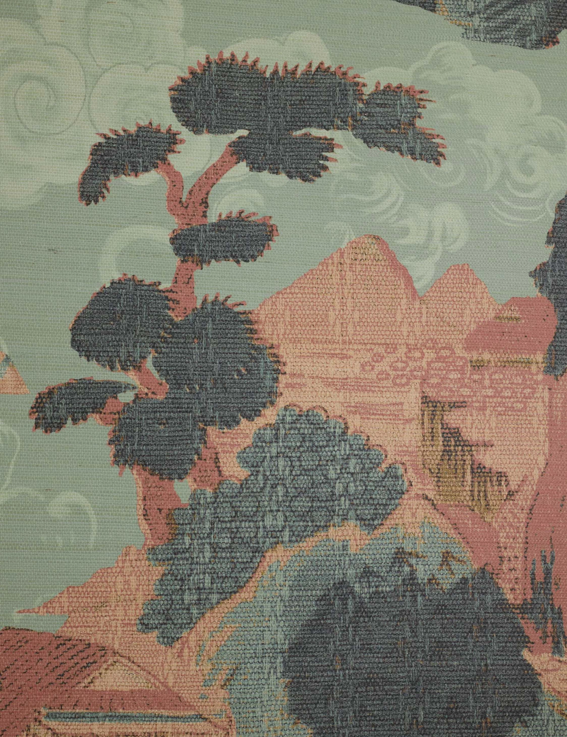 Scenic Landscape Grasscloth Wallpaper by Aimee Song
