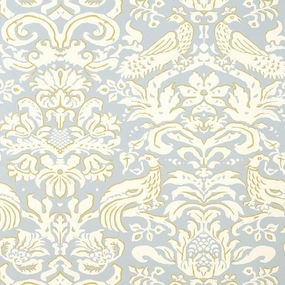 Schumacher Aldwyn Damask Wallpaper 