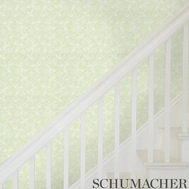 Schumacher Aldwyn Damask Wallpaper 