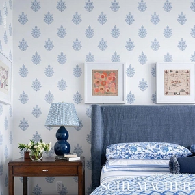 Schumacher Asara Flower Wallpaper 
