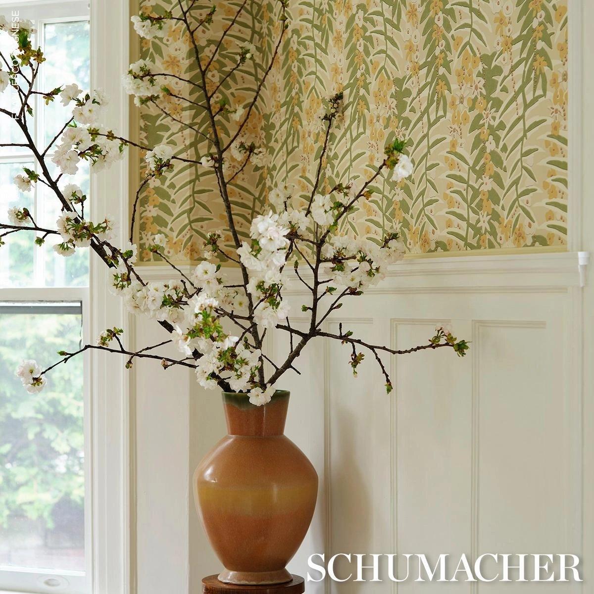 Schumacher Ashbee Botanical Wallpaper 