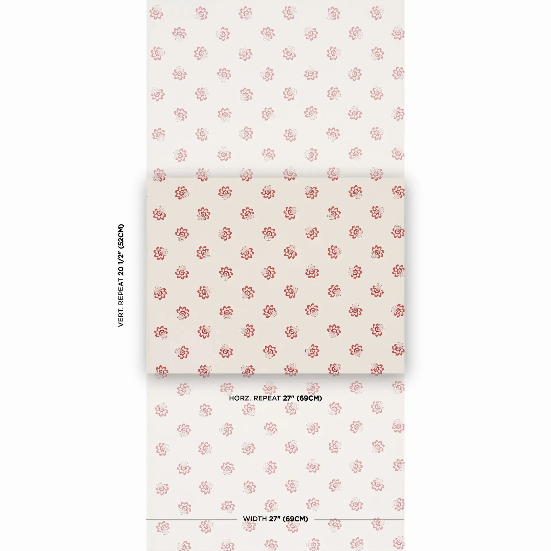 Schumacher Auclair Floral Wallpaper