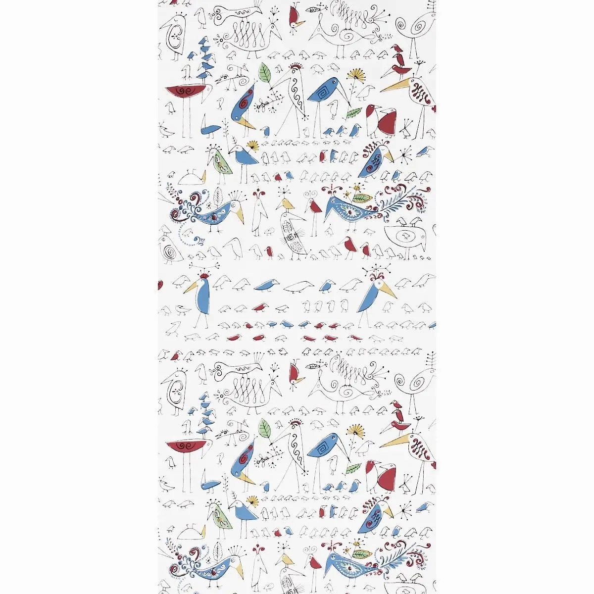 Schumacher Aviary Wallpaper